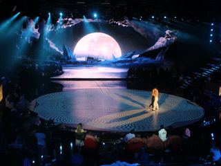 A composition I realized on stage