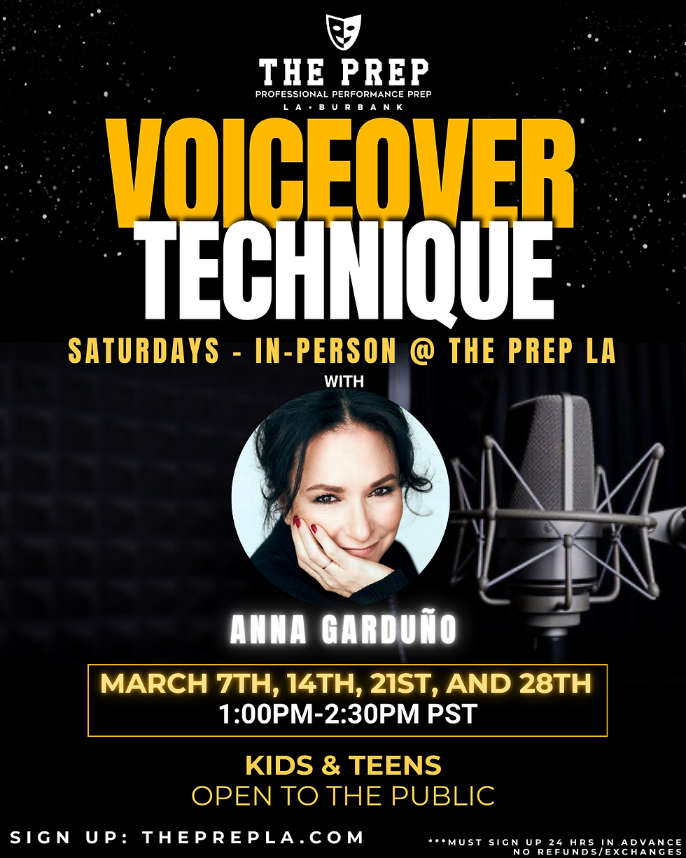 IN-PERSON LA: Voiceover Technique w/ Anna Garduño