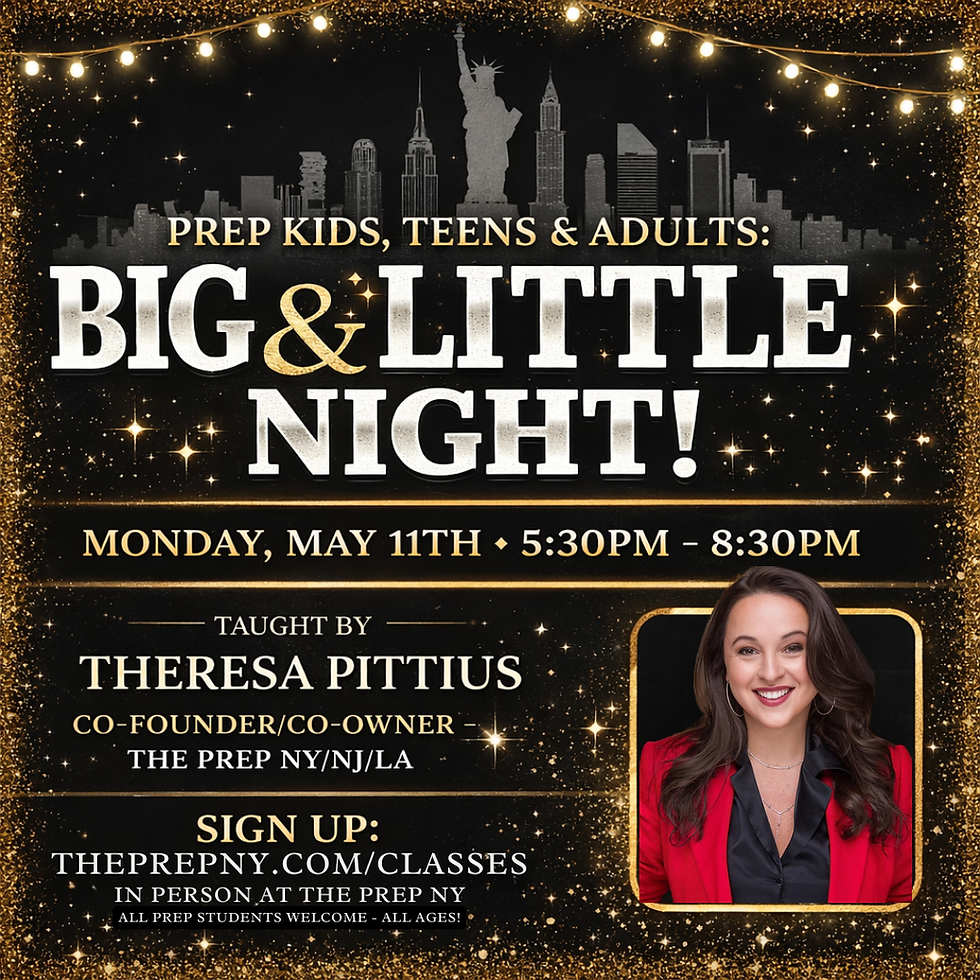 MONDAY, MAY 11TH ONLY: BIG & LITTLE NIGHT w/ THERESA PITTIUS