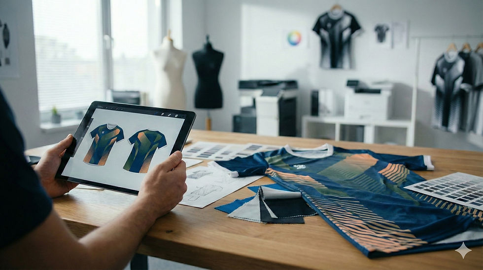 design pour un maillot de handball sublimé