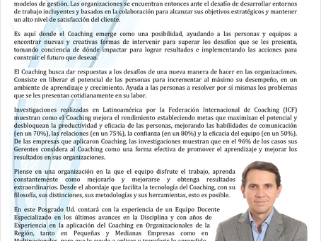 Posgrado en Coaching ¿Qué dicen los Ex-Alumnos?