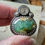 Thumbnail: Chrysoprase Shrine Ring sz 8 1/4