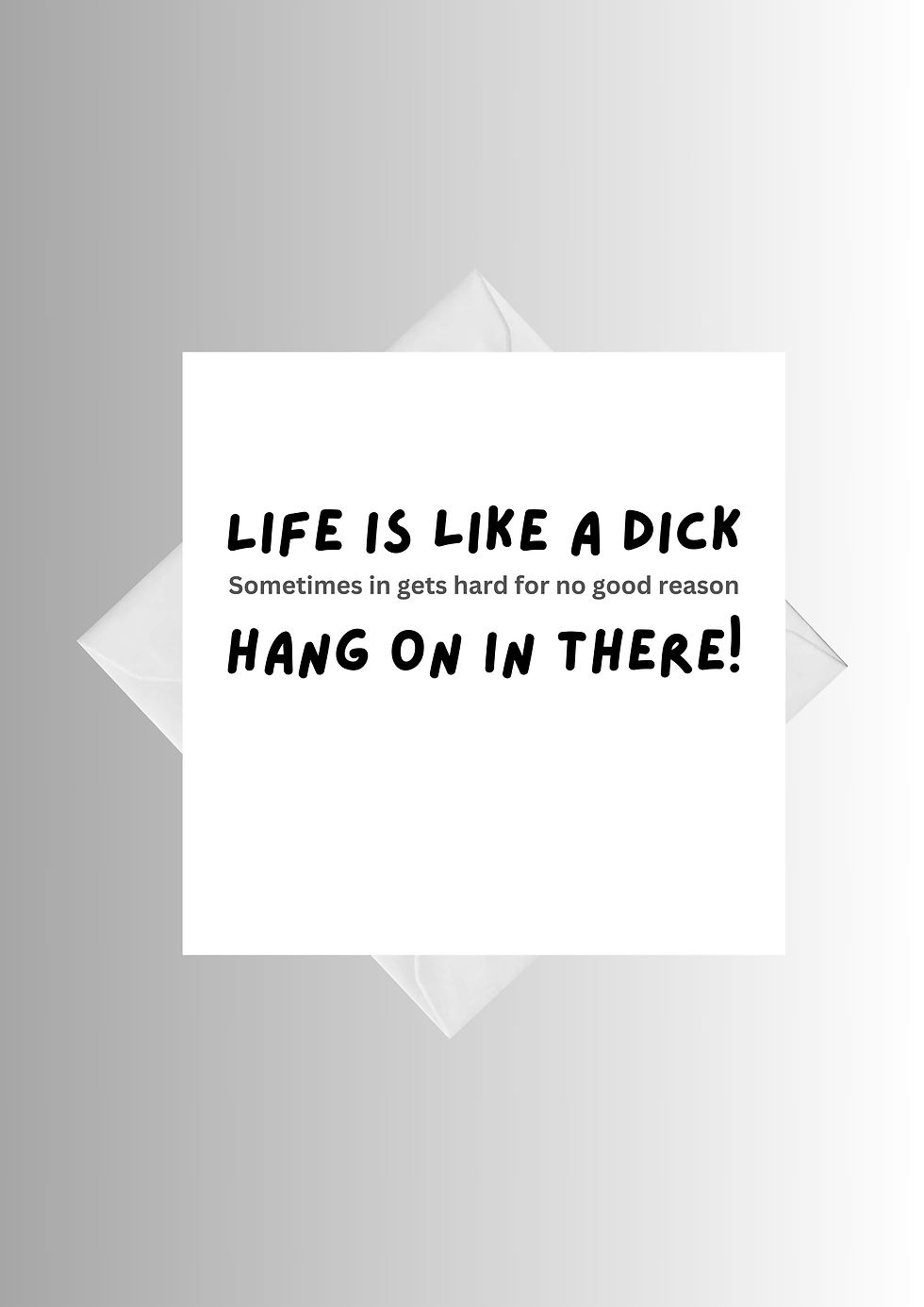 Thumbnail: Life Is Like A Dick Funny Rude Birthday Friendship Greeting