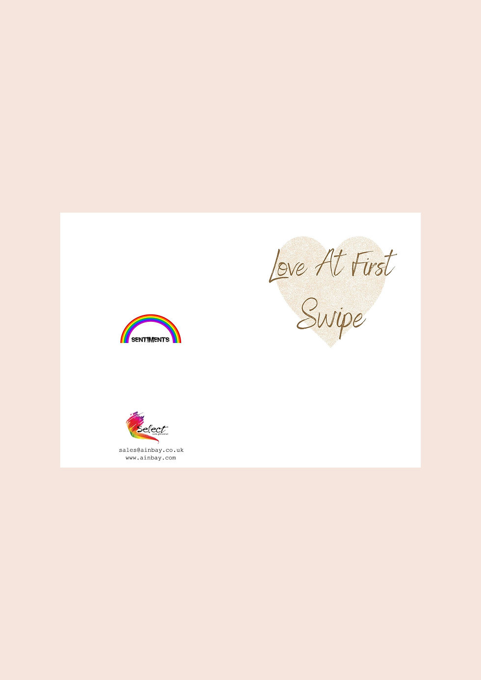 Thumbnail: Love At First Swipe Greeting Card