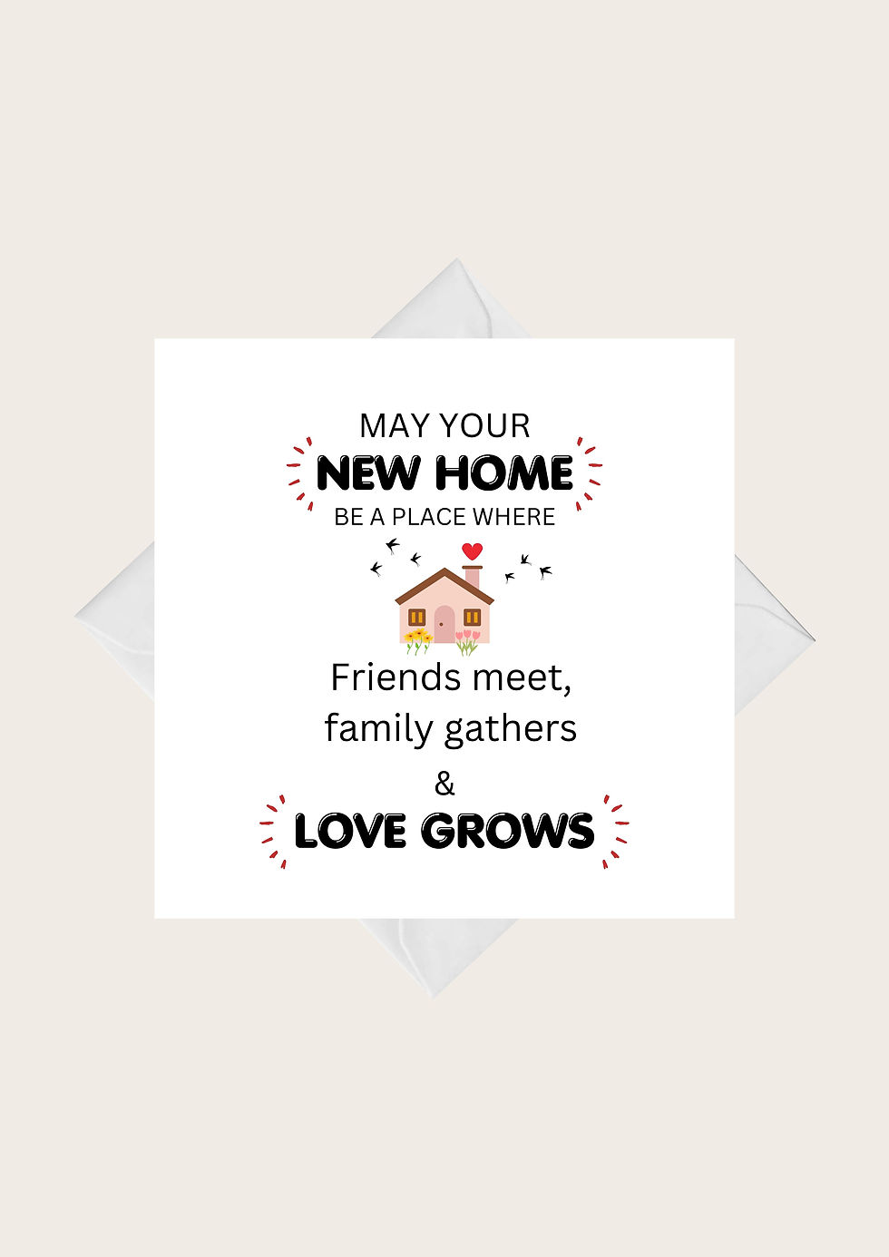 Thumbnail: May Your New Home Be A Place Greeting Card