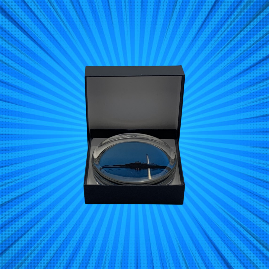Lighthouse Glass Paper Weight