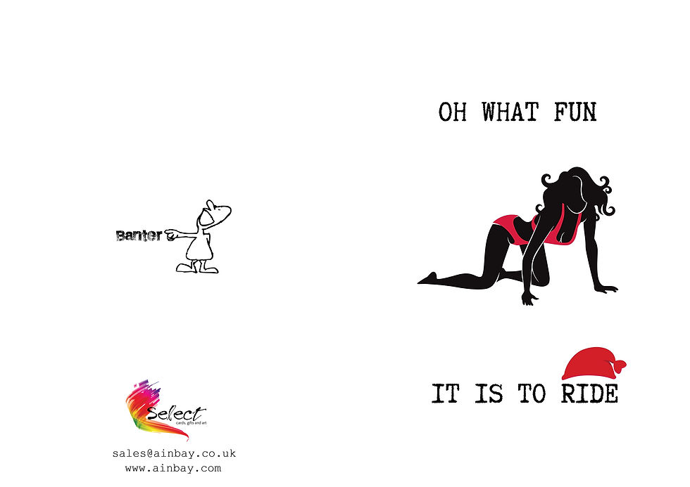 Thumbnail: Oh What Fun It Is To Ride Humorous Christmas Greeting Card