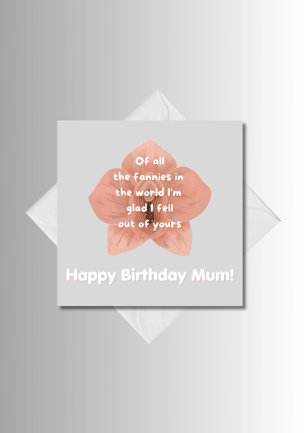 Thumbnail: Of All The Fannies In The World Rude Funny Square Birthday Greeting Card
