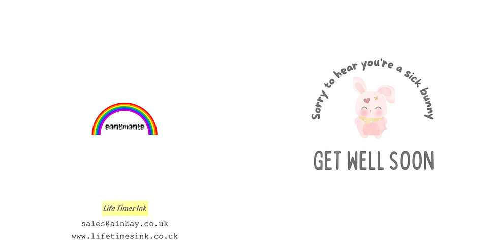 Thumbnail: Sorry To Hear You're Sick Bunny Get Well Soon Sentimental Square Greeting Card