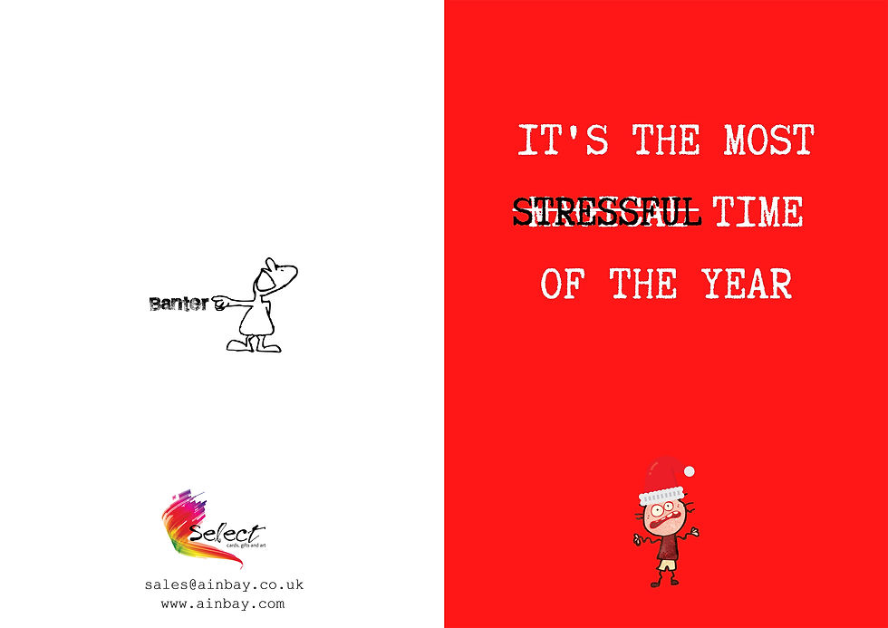 Thumbnail: It's The Most Stressful Time Of The Year Funny Christmas Greeting Card