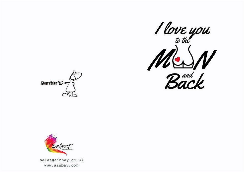 Thumbnail: I Love You To The Moon & Back Greeting Card