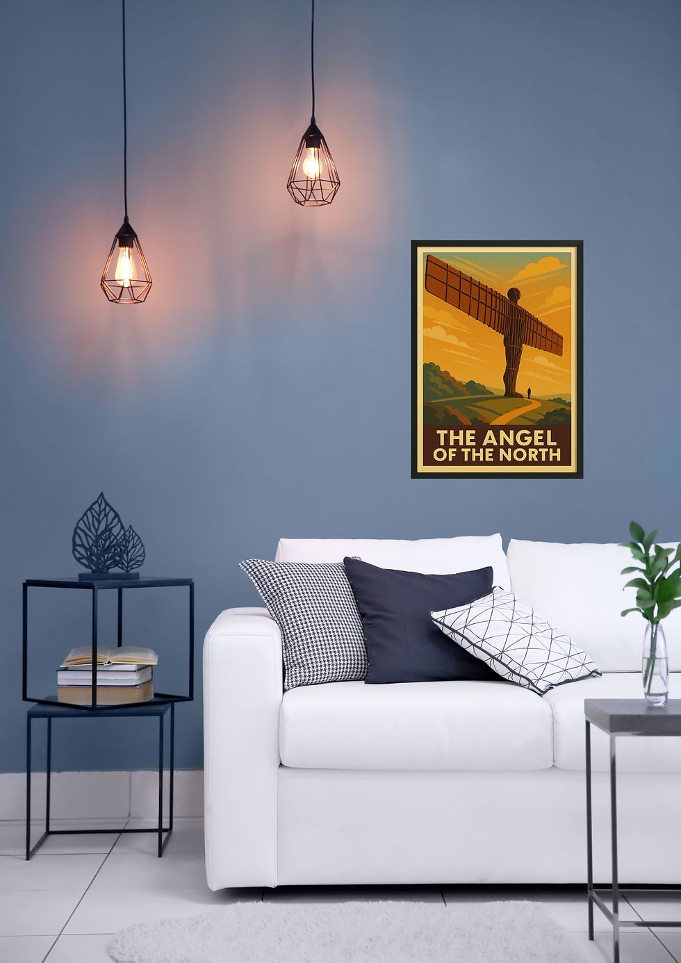 Thumbnail: The Angel Of The North Art Deco Style Poster / Print