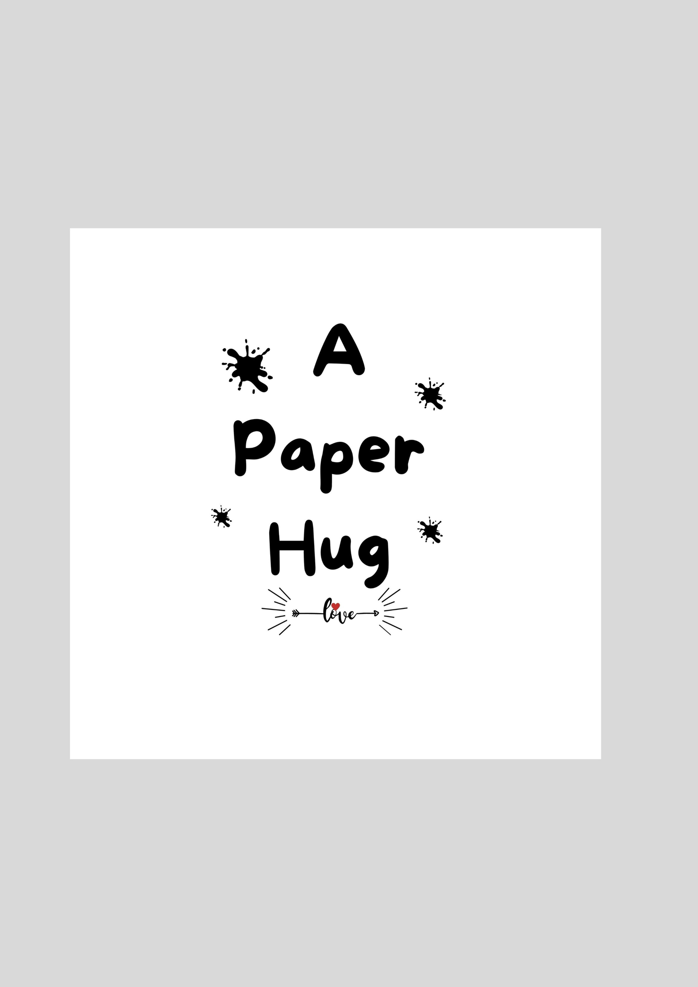 A Paper Hug Romantic Birthday Greeting Card