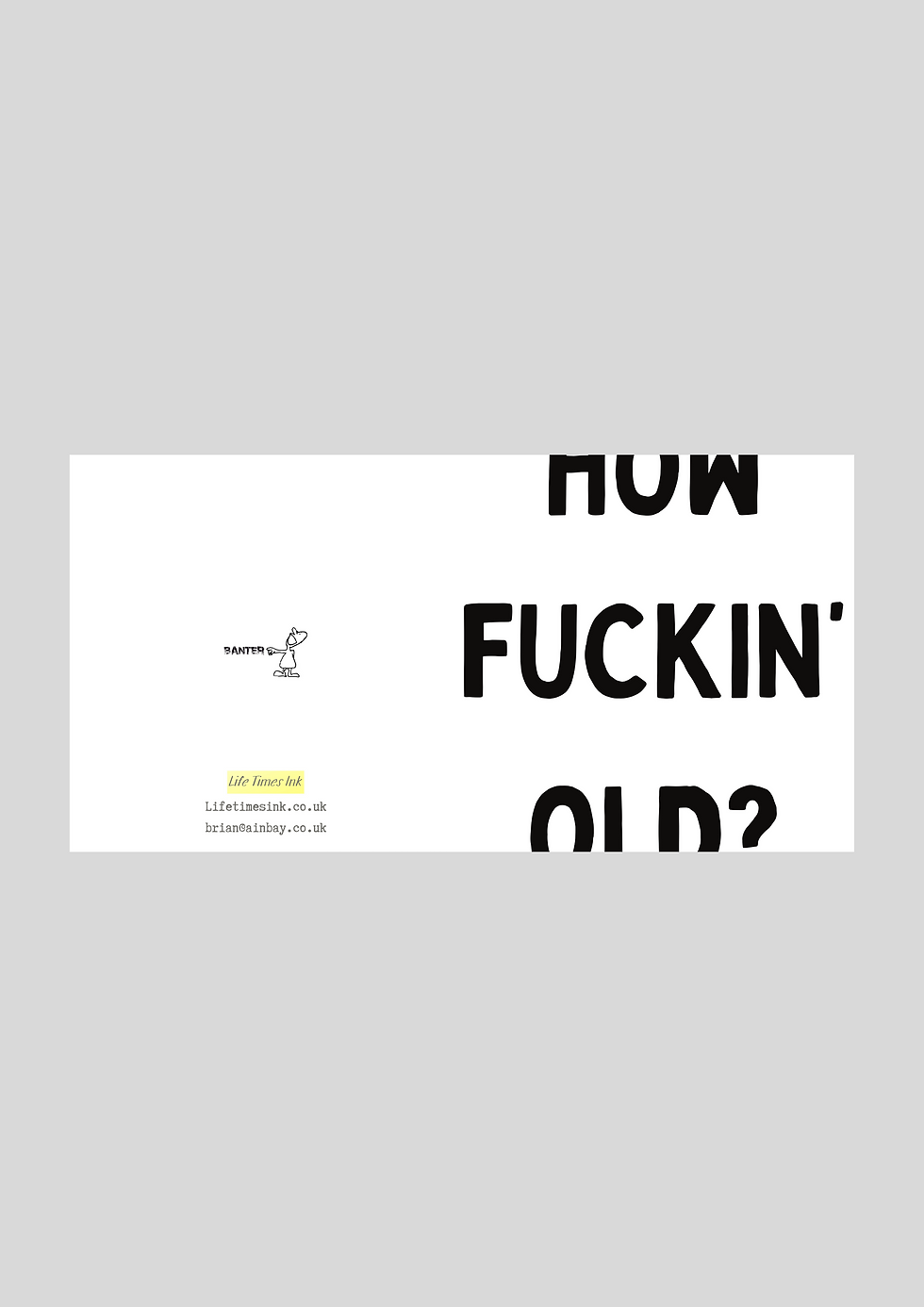 Thumbnail: How Fuckin' Old? Rude Funny Square Birthday Greeting Card