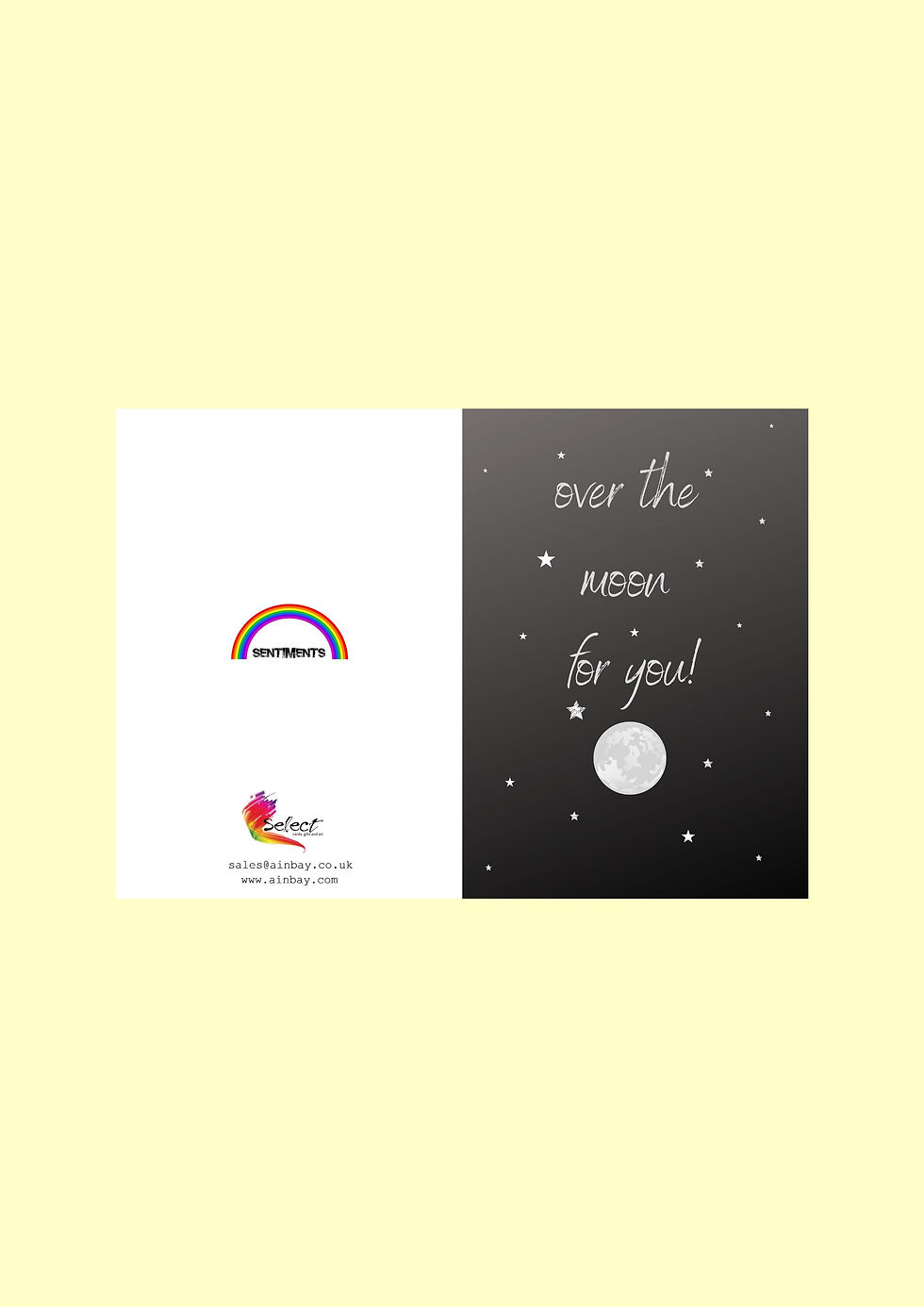 Thumbnail: Over The Moon For You Greeting Card
