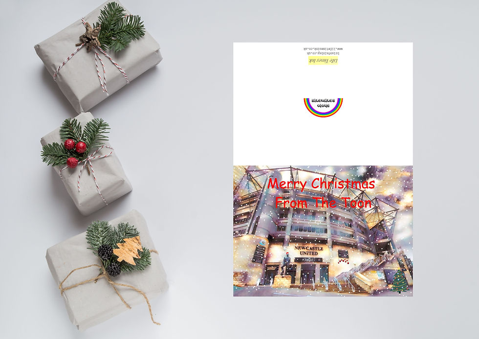 Thumbnail: St James Park Newcastle Christmas Greeting Card