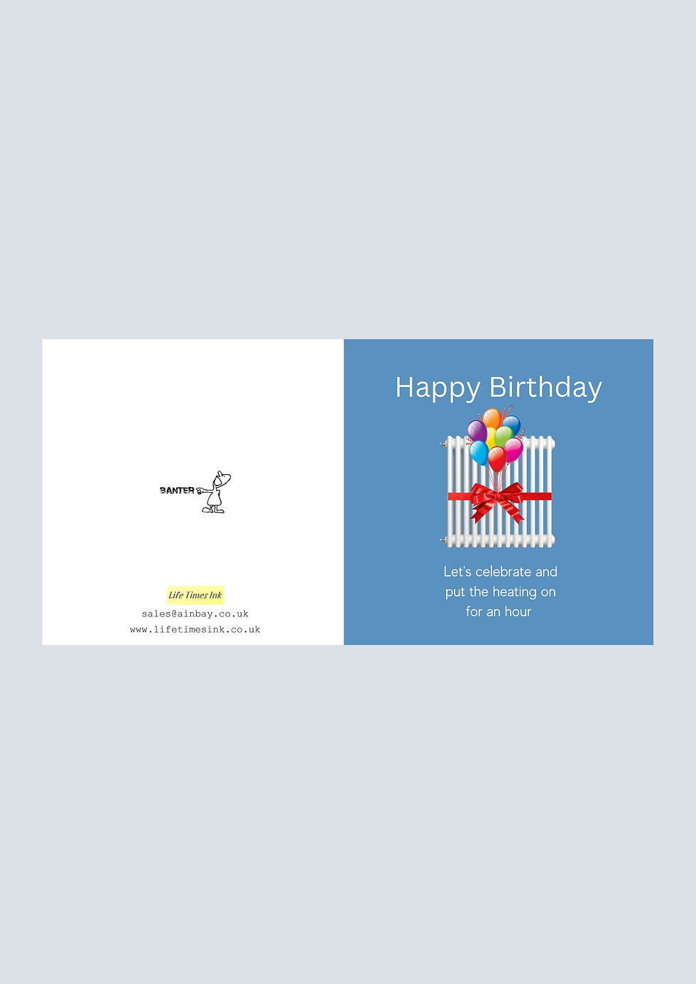 Thumbnail: Happy Birthday Let's Celebrate And Put The Heating On Funny Square Greeting Card