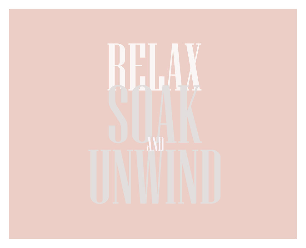Thumbnail: Relax, Soak & Unwind Typography Art Print