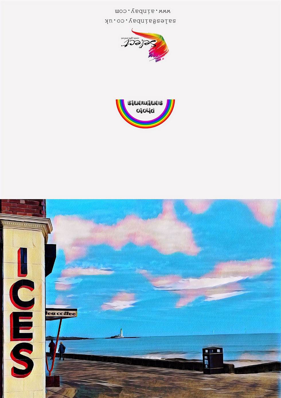 Thumbnail: Rendezvous Cafe Whitley Bay Greeting Card