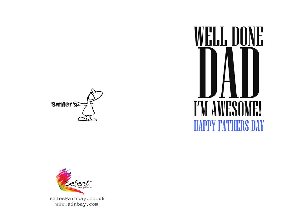 Thumbnail: Well Done Dad I'm Awesome Fathers Day Greeting Card
