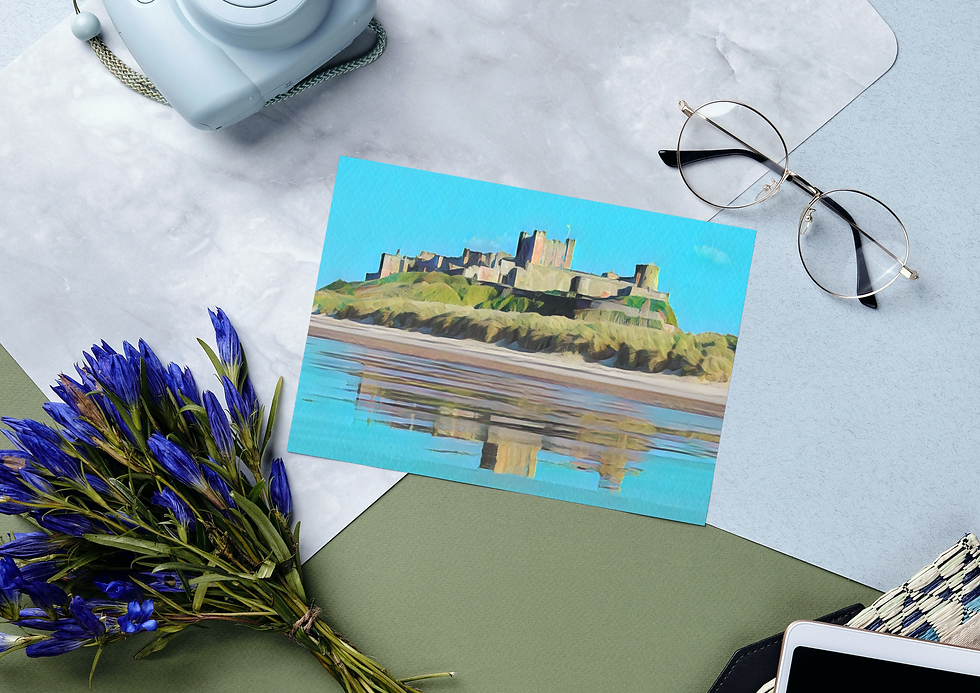 Thumbnail: Bamburgh Castle Northumberland Greeting Card