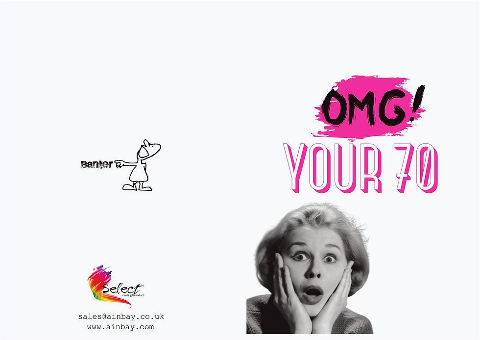 Thumbnail: OMG  Your 70 Funny Higher Age Greeting Card