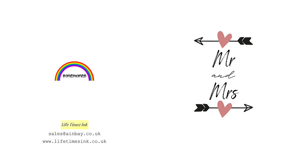 Thumbnail: Mr & Mrs Square Wedding Greeting Card
