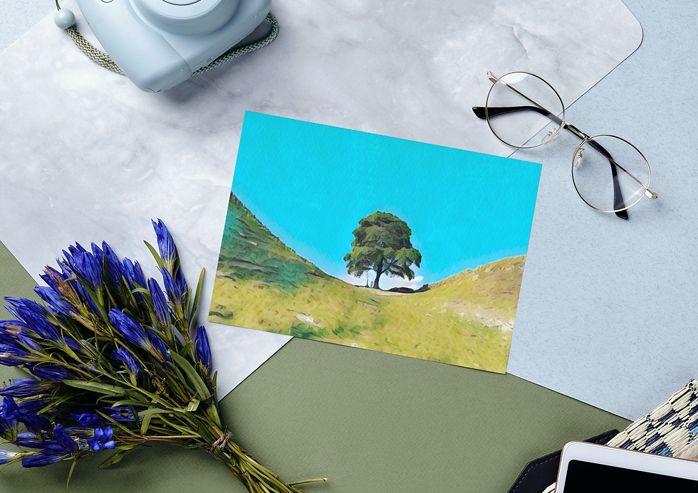 Thumbnail: Sycamore Gap Hadrian's Wall Northumberland Greeting Card