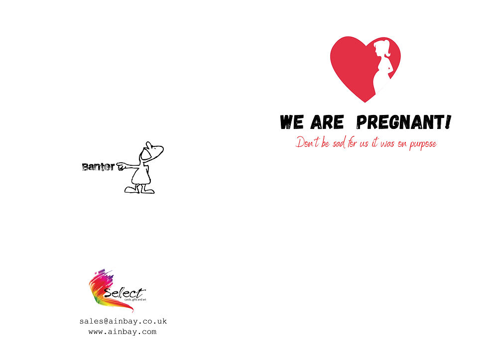 Thumbnail: We Are Pregnant Greeting Card