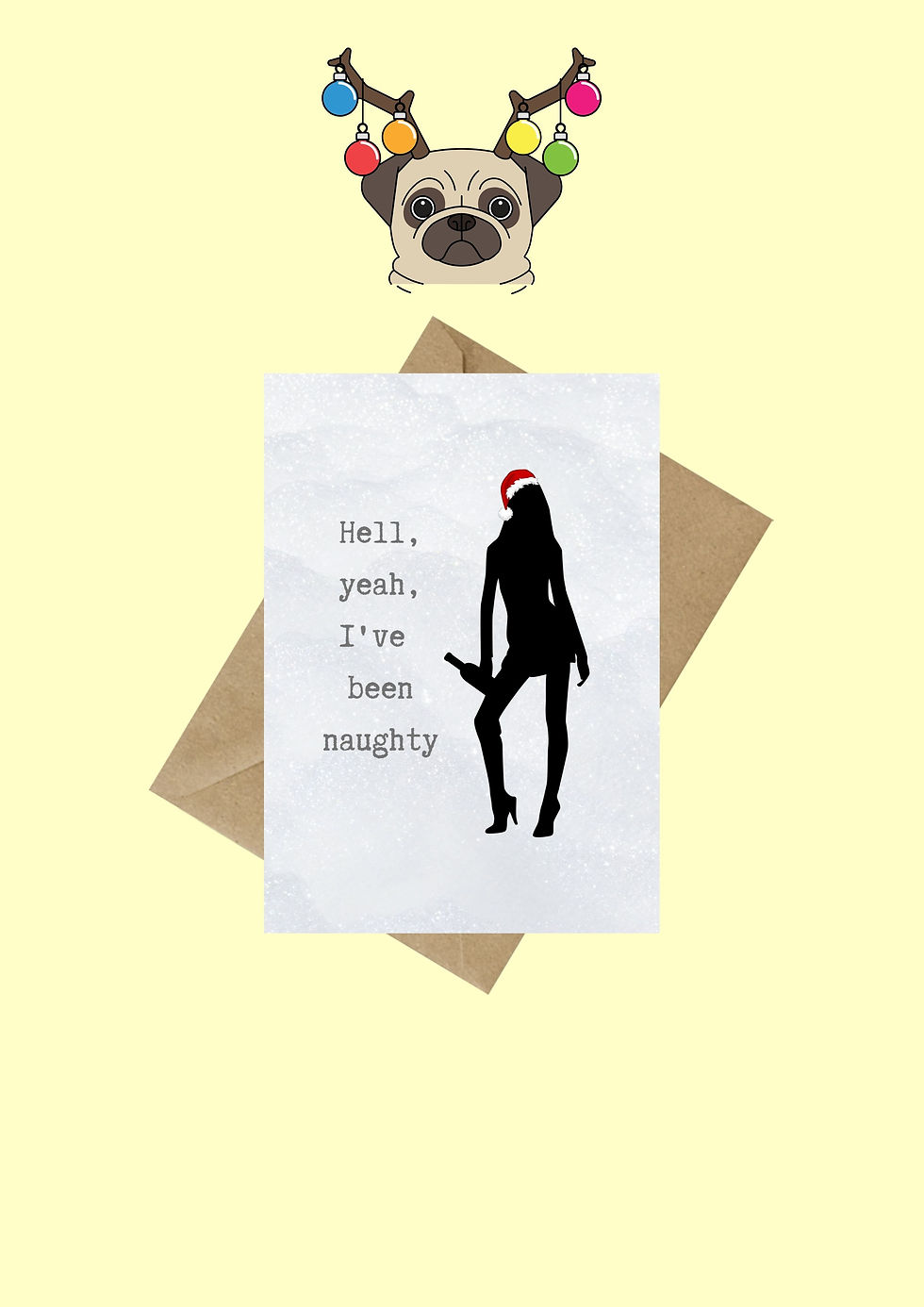 Thumbnail: Hell Yeah I've Been Naughty Funny Christmas Greeting Card