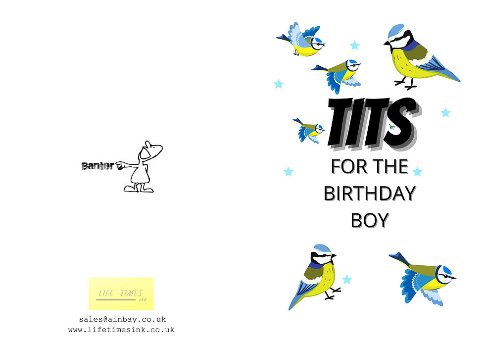 Thumbnail: Tits For the Boy Funny Rude Birthday Greeting Card