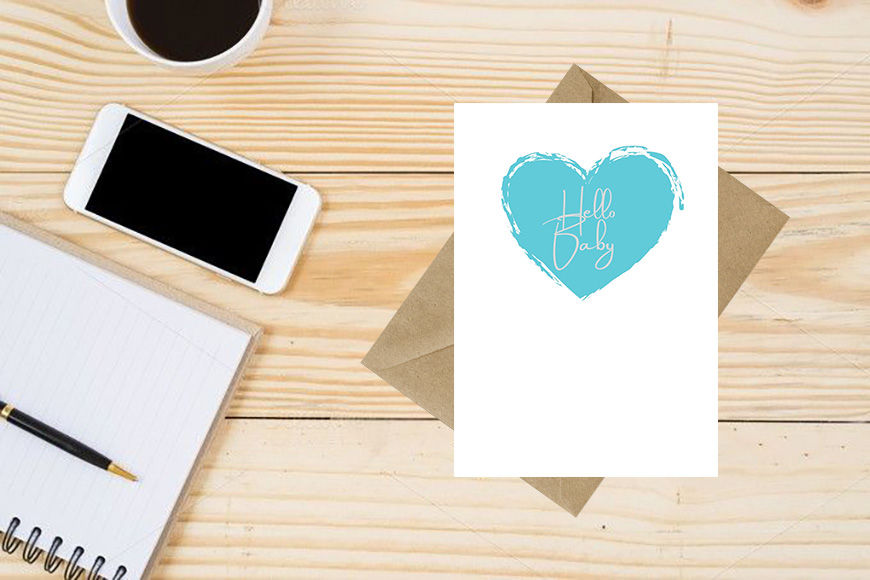 Thumbnail: Hello Baby Greeting Card