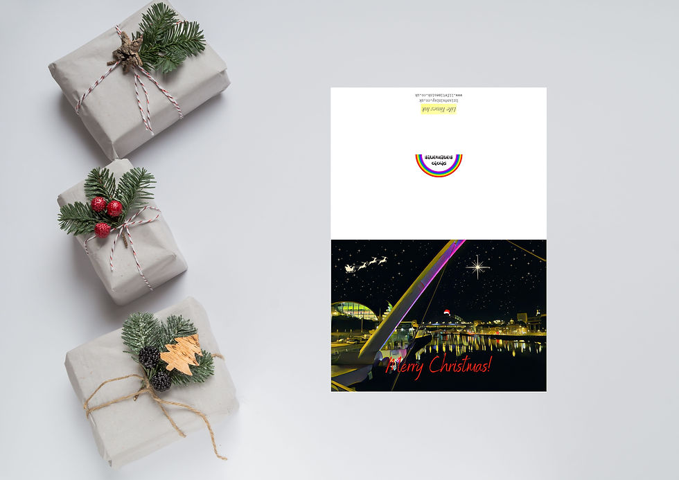 Thumbnail: Millennium Bridge Tyneside & Sage Gateshead Christmas Greeting Card