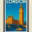 Thumbnail: London Art Deco Style Poster / Print
