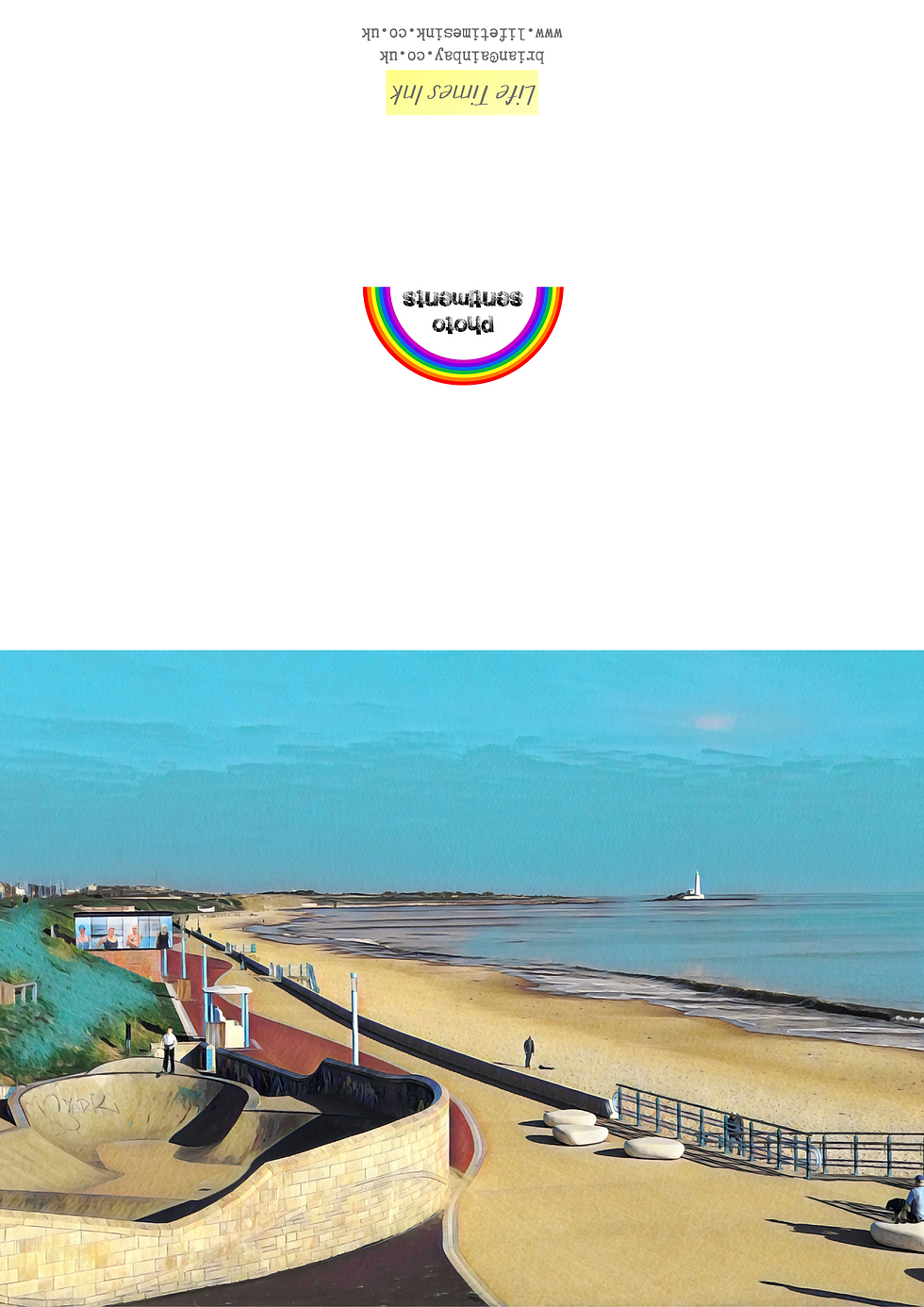Thumbnail: The Promenade Whitley Bay Greeting Card