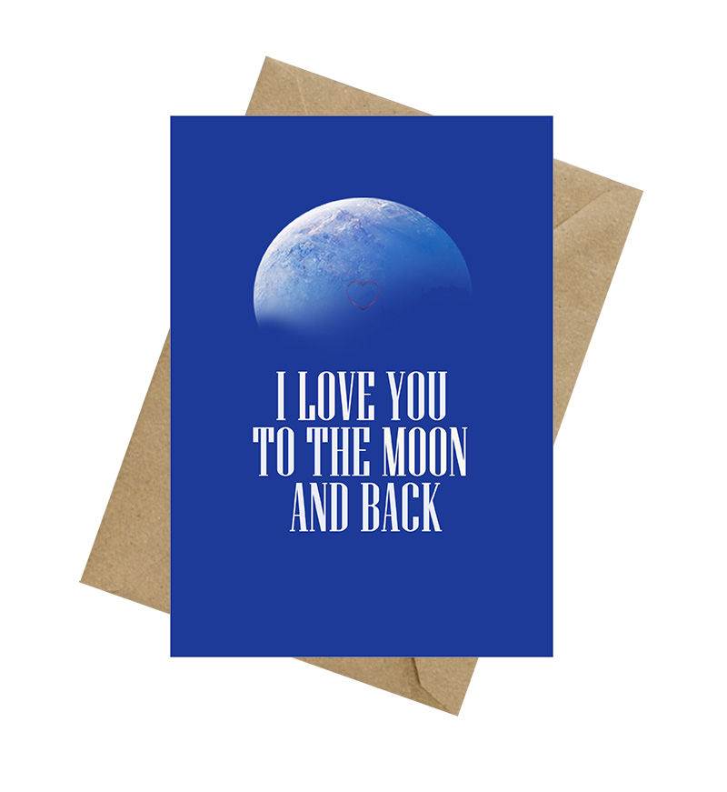 Thumbnail: I Love You To The Moon And Back Greeting Card