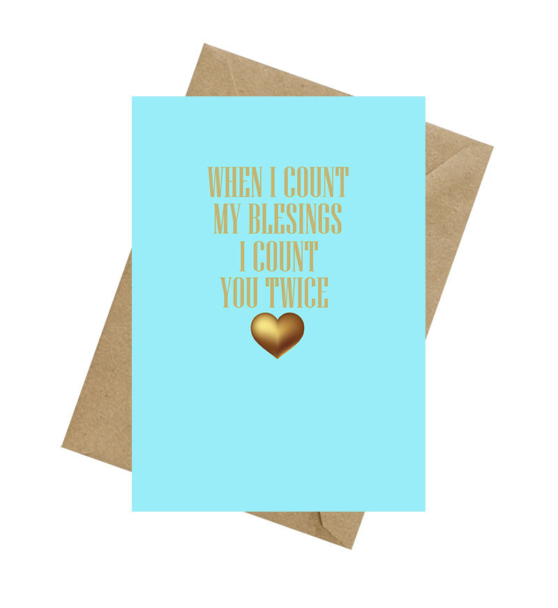 Thumbnail: When I Count My Blessings Greeting Card