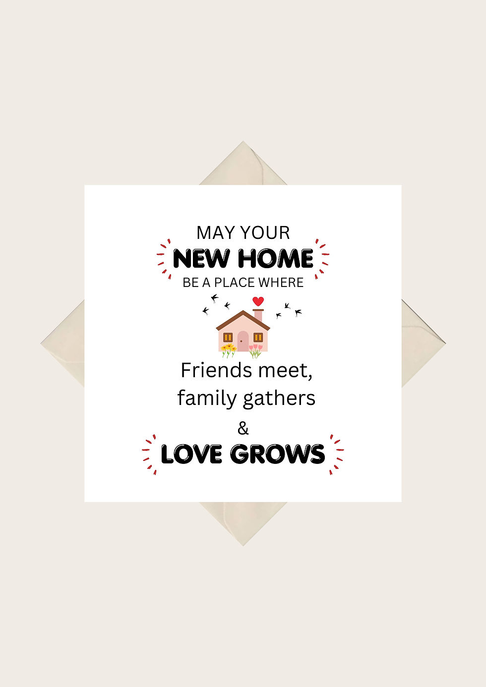 Thumbnail: May Your New Home Be A Place Greeting Card