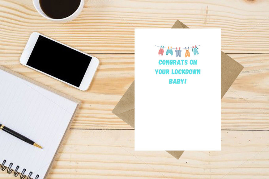 Thumbnail: Congrats On Your Lockdown Baby Greeting Card