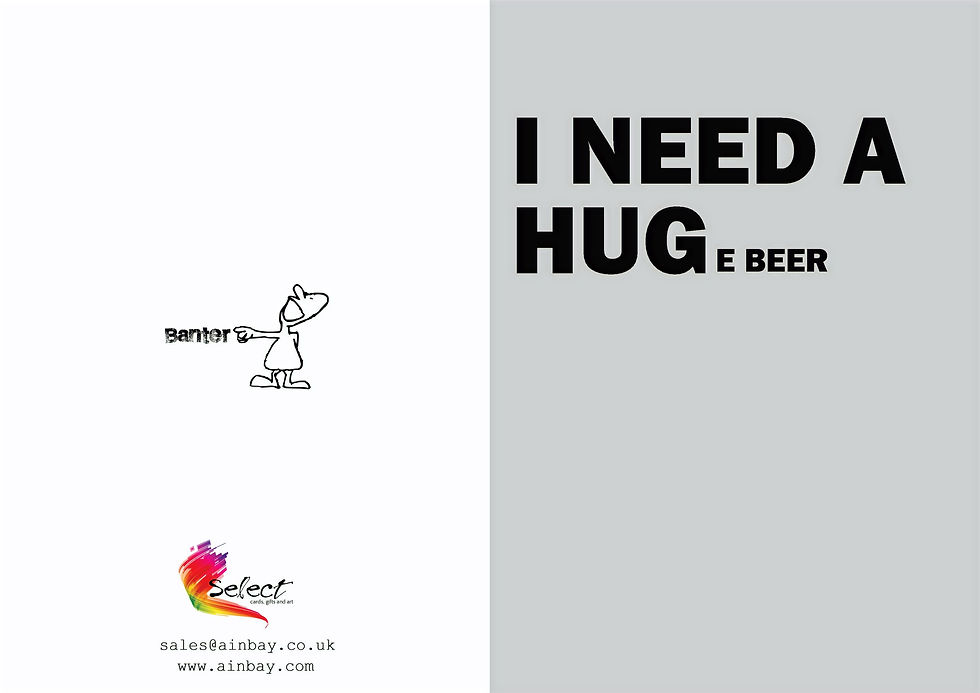 Thumbnail: I Need A Huge Beer Greeting Card