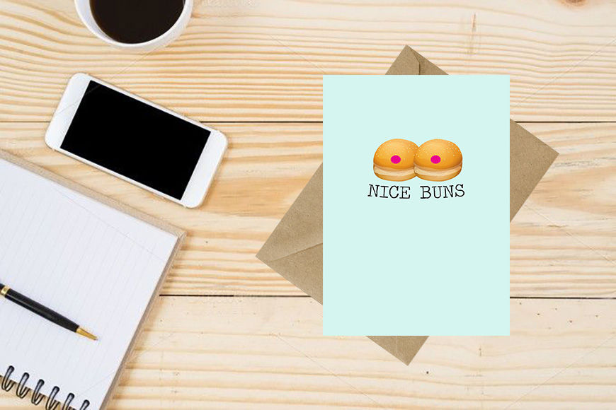 Thumbnail: Nice Buns Greeting Card