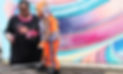 Me with my young 2 year old model wearing the Little Ravers Number 1 jacket and trousers. Location on Thames Side Studios, SE18 5NR
