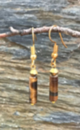 Tiger eye earrings
