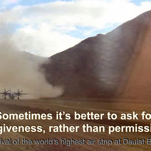 Sometimes it's better to ask for forgiveness rather than permission