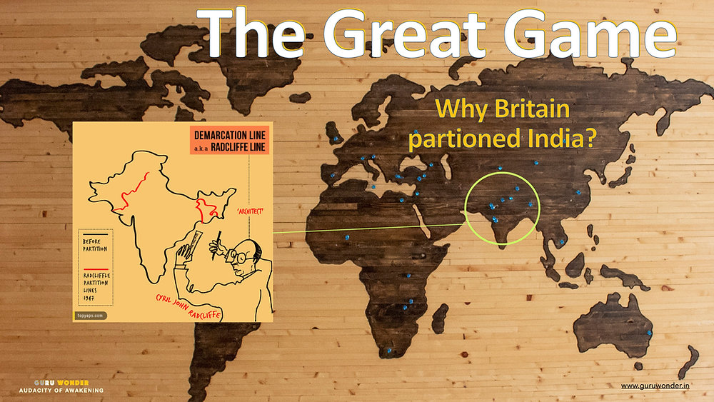 The Great Game - Why Britain partitioned India?
