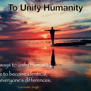 To Unify Humanity