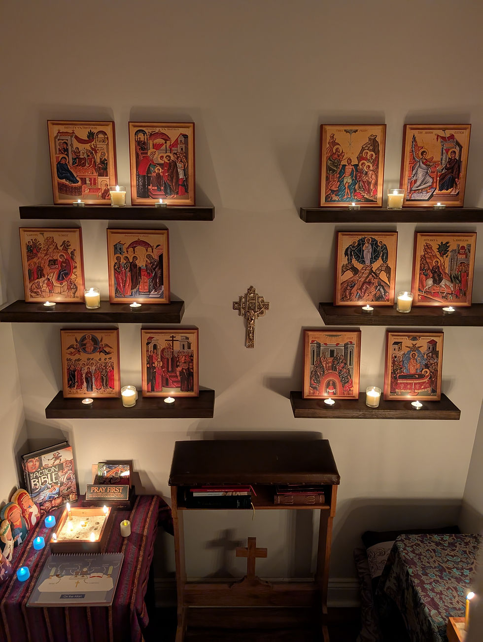 Sample Prayer Room with Icons