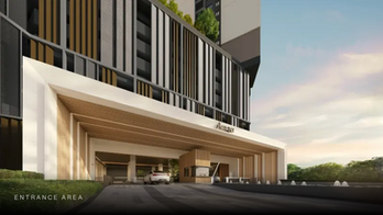 Amaya Residences grand entrance drop off lobby Damansara Kuala Lumpur luxury condo arrival