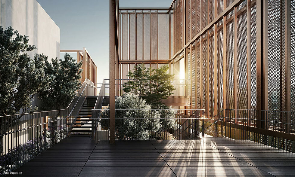 Rooftop garden and observation deck at The Lantern Bangsar luxury residence in Bangsar Kuala Lumpur