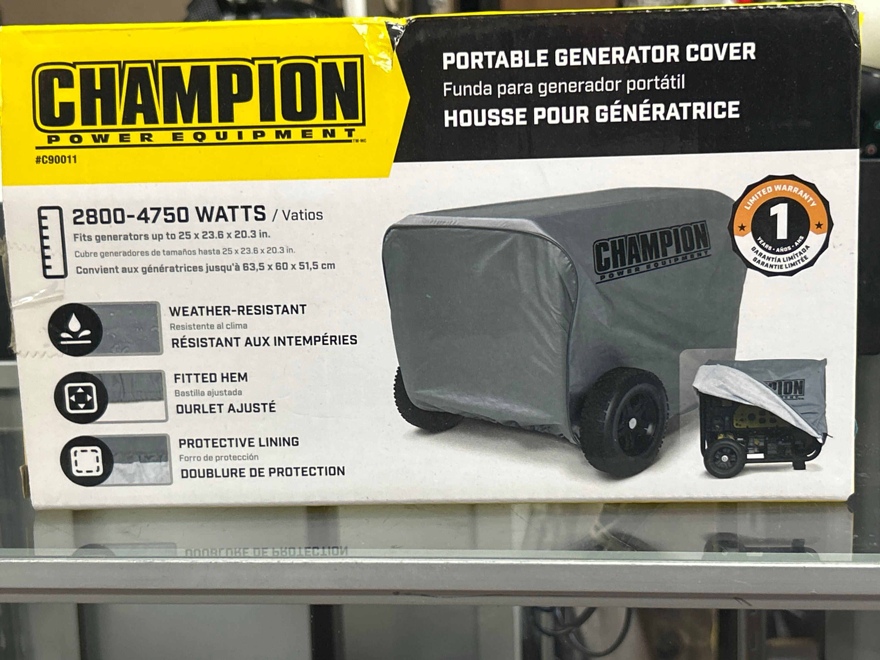 Champion 2800 to 4750 Watt Weather Resistant Generator Storage Cover C90011 E3